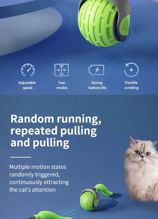 Automatic Rolling Ball Interactive Ball Cat Toys Pet Supplies Electric Dog Training Cat Teaser simulated Rat Rechargeable