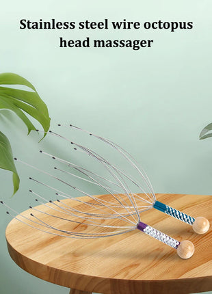 1PC Random Color Pet Massage Claw Head Massager Head Scratching Octopus Scalp Non Soul Extractor Divine Tool For Extracting