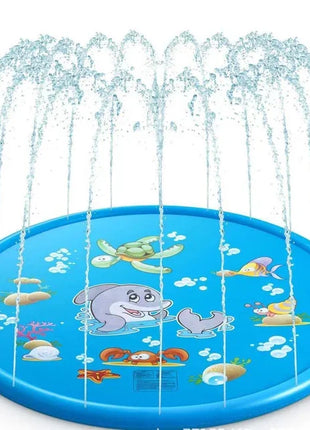 100/170cm Kids Outdoor Funny Toys Children Inflatable Round Water Splash Play Pools Playing Sprinkler Mat Yard Water Spray Pad