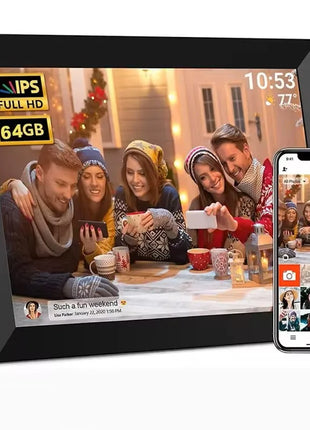 Frameo Digital Picture Frame 10.1 Inch 32GB/64GB Smart WiFi digital photo frame with 1280x800 IPS HD Touch Screen Wall Mountable