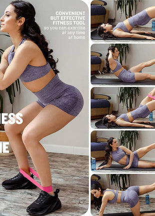 Different Resistance Bands Yoga Band Fitness Exercise Training Hip Tension Band Leg Squat Dance Elastic Loop Stretch Band