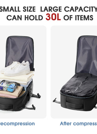 Vacuum Backpack Travel Bag for Men Large Capacity Backpack Business Laptop Backpack Women Men Expandable Backpack School Bag