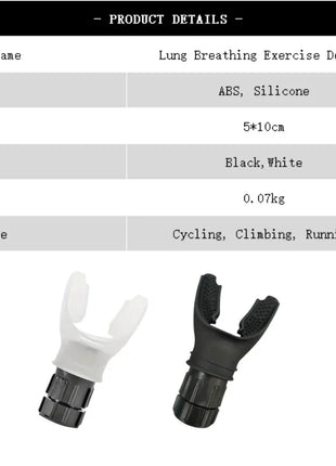 Silicone Breathing Fitness Exercise Equipment Portable Throat Adjustable Resistance Breathing Exercise Device