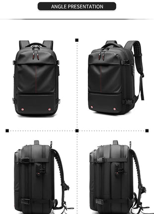 Men Travel Backpack vacuum compression Laptop Backpack 17 inch Extended Large Capacity school Backpack Hiking Business backpack
