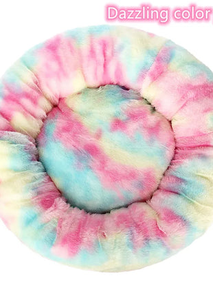 Super Soft Pet Cat Bed Plush Full Size Washable Calm Bed Donut Bed Comfortable Sleeping Artifact Suitable For All Kinds Of Cats
