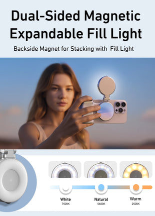 TELESIN Phone Camera Shoot Hand Grip Magnetic Smart Phone Holder Shooting Aid Remote Control Handle For Iphone Android Phone