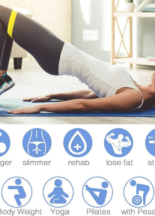 Different Resistance Bands Yoga Band Fitness Exercise Training Hip Tension Band Leg Squat Dance Elastic Loop Stretch Band