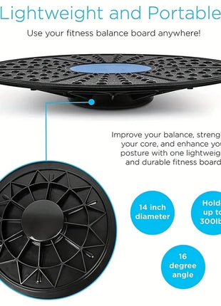 1 Pc Yoga Balance Board, Fitness Training Pedal, Sensory Training Balance Board, Fitness Equipment For Sensory Rehabilitation ﻿