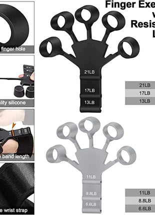 Hand Grip Strengthener Physical Tools Guitar Finger Trainer Training and Exercise Gym 6th Level Resistance Gripster Expander