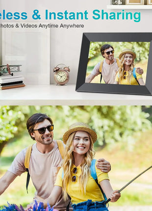 Frameo Digital Picture Frame 10.1 Inch 32GB/64GB Smart WiFi digital photo frame with 1280x800 IPS HD Touch Screen Wall Mountable