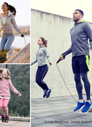 Adjustable Jumping Rope Fitness Workout Training Home Sport Equipment Rapid Speed Jump Rope Steel Wire Skipping Rope Exercise A