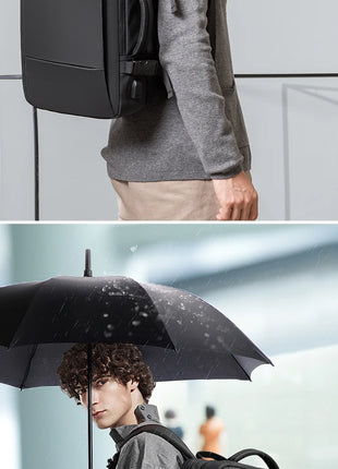 BANGE Travel Backpack Men Business Backpack School Expandable USB Bag Large Capacity 17.3 Laptop Waterproof Fashion Backpack
