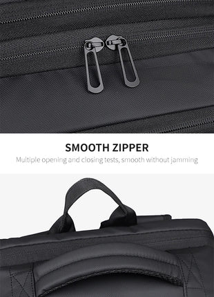 Men's Backpack for Business Trips, Large Capacity, Expandable, Multifunctional Vacuum Compression Travel Backpack for Men