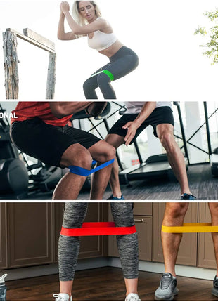 Different Resistance Bands Yoga Band Fitness Exercise Training Hip Tension Band Leg Squat Dance Elastic Loop Stretch Band