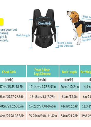 Pet Backpack Carrier For Cat Dogs Front Travel Dog Bag Carrying For Animals Small Medium Dogs Bulldog Puppy Mochila Para Perro