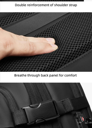 Men Travel Backpack vacuum compression Laptop Backpack 17 inch Extended Large Capacity school Backpack Hiking Business backpack