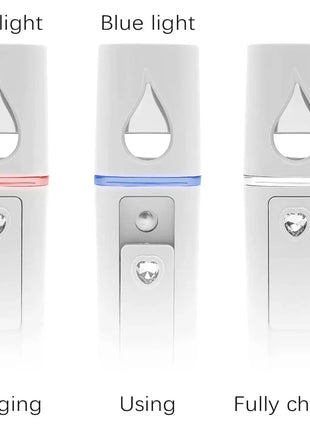 1PCS/3PCS 20ml Face Steamer Air Humidifier Facial Sprayer Nebulizer Hydrating Anti-aging Nano Wrinkle Women Beauty Skin Care
