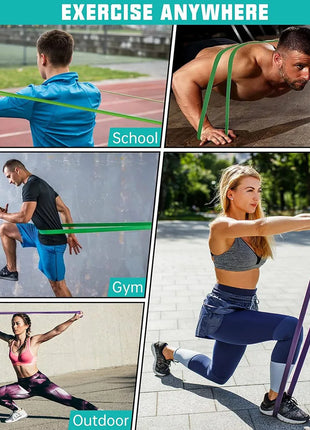 Resistance Band Heavy Duty Latex Sports Elastic Belt Pull Up Assist Bands For Pilates Workout Out Fitness Shape Body Home Gym