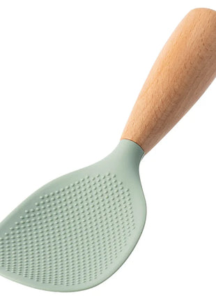 NEW Silicone Spatula Non Stick Pan Wooden Handle Silicone Vegetable Heat-resistant Silicone Cooking Spatula Spoon Kitchen tool