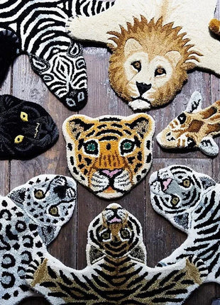ECO Friendly Material Art Animal Carpet Luxury Living Room Decorative Carpets Comfortable Soft Bedroom Rug Balcony Rugs Tapis IG