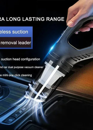Wireless Vacuum Cleaner Powerful Suction Rechargeable Handheld Vacuum Cleaner Quick Charge for Car Home Pet Hair