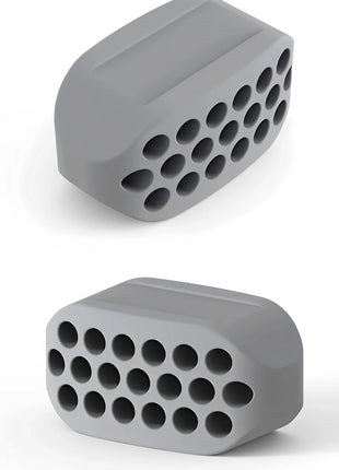 1/2Pcs Large Jaw Exerciser Fitness Jawline Muscle Training Double Chin Reducer Neck Face Slimming Mouth Jawliner Silicone Chew