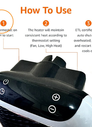 Faster Mini Heater for Home Small Bathroom Heating Fans Wall Mounted PTC Ceramic Electric Heater with Remote Control Household