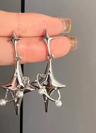 925 Sterling Silver Earrings For Women Fashion Korean Heart Chain  Drop Earring Jewelry Prevent Allergy Party Accessories Gifts