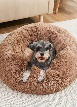 Super Soft Pet Cat Bed Plush Full Size Washable Calm Bed Donut Bed Comfortable Sleeping Artifact Suitable For All Kinds Of Cats