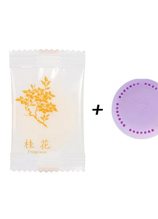 10pcs Toilet Air Deodorant Solid Round Fisher Aromatherapy Fragrance Lasting Deodorization Toilet Bedroom Wardrobe Car Home