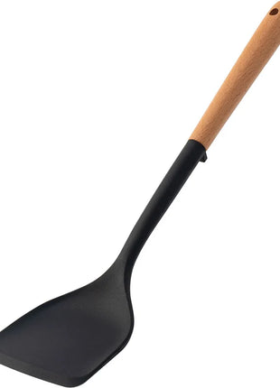 NEW Silicone Spatula Non Stick Pan Wooden Handle Silicone Vegetable Heat-resistant Silicone Cooking Spatula Spoon Kitchen tool