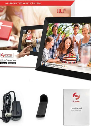 Frameo Digital Picture Frame 10.1 Inch 32GB/64GB Smart WiFi digital photo frame with 1280x800 IPS HD Touch Screen Wall Mountable
