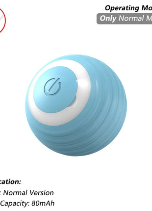 Cat Interactive Ball Toy, Automatic Rolling Ball with Tail, Rechargeable Smart Pet Interactive Toy, Intelligent Mouse for Cat