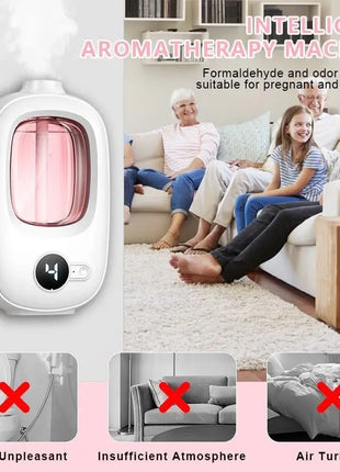 Automatic aromatherapy device toilet home air freshener aromatherapy machine essential oil diffuser rechargeable humidifier