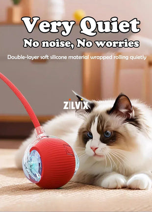 Automatic Rolling Ball Interactive Ball Cat Toys Pet Supplies Electric Dog Training Cat Teaser simulated Rat Rechargeable