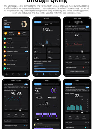 COLMI R10 Smart Ring with Charging Case for Men Women, Health and Sleep Monitor, 5ATM Waterproof, Multi-sport Mode