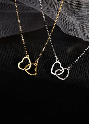 2pcs Couple Lock Key Heart Puzzle I Love You Pendant Couple Necklace Pendants Necklaces for Lovers Valentine's Day Jewelry Gifts