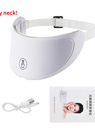 Wireless 7 Colors LED Face Beauty Machine Photon Facial Neck Skin Tighten Rejuvenation Facial Neck Mask