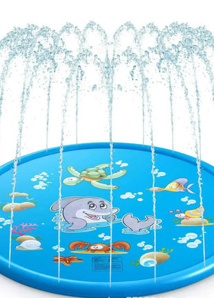 100/170cm Kids Outdoor Funny Toys Children Inflatable Round Water Splash Play Pools Playing Sprinkler Mat Yard Water Spray Pad