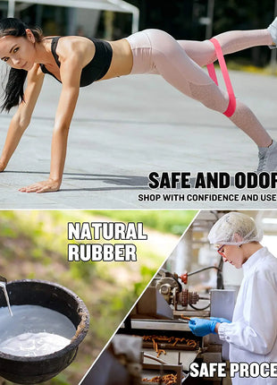 Different Resistance Bands Yoga Band Fitness Exercise Training Hip Tension Band Leg Squat Dance Elastic Loop Stretch Band