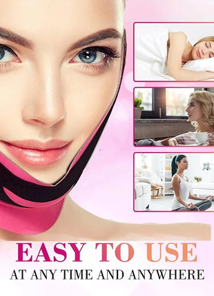 YS00135--Elastic face slim bandage v line facial shape woman chin belt facial care beauty tool