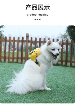 Pet Self Backpack Pet Self-backpack Cartoon Dog Chest Small Schoolbag Cat Dog Outdoor Travel Dog Backpack Pet Supplies Wholesale