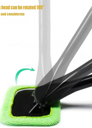 Car Window Cleaner Brush Kit Windshield Cleaning Wash Tool Inside Interior Auto Glass Wiper with Long Handle Car Accessories