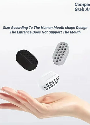 1/2Pcs Large Jaw Exerciser Fitness Jawline Muscle Training Double Chin Reducer Neck Face Slimming Mouth Jawliner Silicone Chew