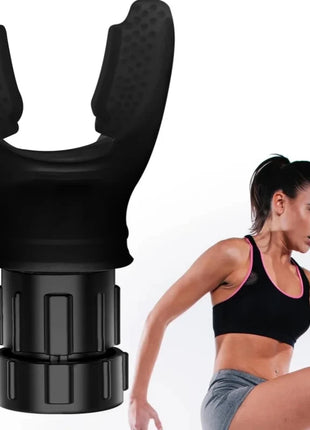 Silicone Breathing Fitness Exercise Equipment Portable Throat Adjustable Resistance Breathing Exercise Device