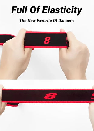 8 Section Style Dance Yoga Stretching Belt Pilates Fitness Tension Digital Elasticity Latin Elastic Stretch Resistance Band