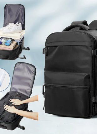 Vacuum Backpack Travel Bag for Men Large Capacity Backpack Business Laptop Backpack Women Men Expandable Backpack School Bag