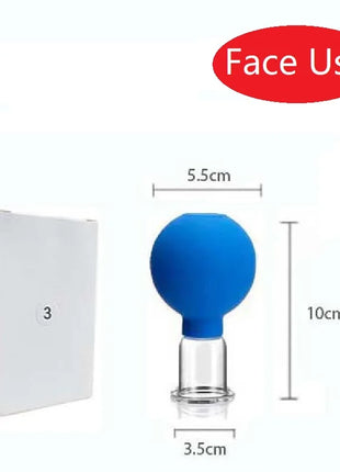 Slimming Face Sucker Suction Cup Vacuum Cupping Jar Cellulite Massager For Beauty Facial Eye Chineses Cupping Acupuncture