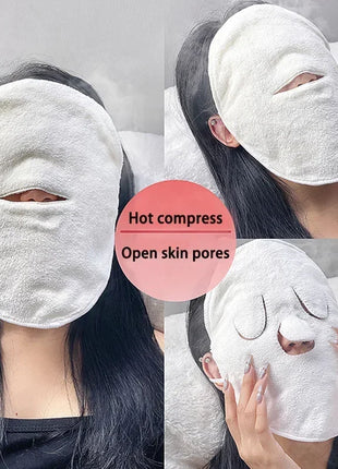 Warm compress towel Cold compress face compress face towel Double thickness beauty salon Beauty hair towel skin care