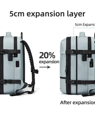 Travel casual Backpack 16 inch vacuum compression Laptop Backpack USB charging school Backpack Extended Hiking Business backpack